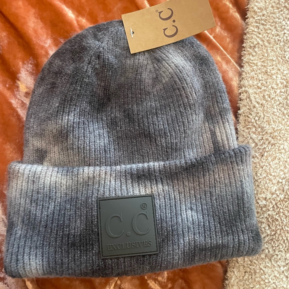 C.C Gray Ribbed Beanie